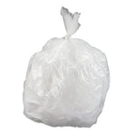 Inteplast Group High-Density Commercial Can Liners, 10 gal, 5 microns, 24" x 24", Natural, 50 Bags/Roll, 20 Rolls/Carton