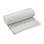 Inteplast Group High-Density Commercial Can Liners Value Pack, 60 gal, 14 microns, 38" x 58", Clear, 25 Bags/Roll, 8 Rolls/Carton