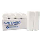 Inteplast Group High-Density Commercial Can Liners, 7 gal, 6 microns, 20" x 22", Clear, 2,000/Carton