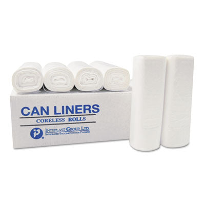 Inteplast Group High-Density Commercial Can Liners Value Pack, 56 gal, 11 microns, 43" x 46", Clear, 200/Carton