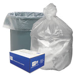 Good 'n Tuff® Waste Can Liners, 45 gal, 10 microns, 40" x 46", Natural, 25 Bags/Roll, 10 Rolls/Carton