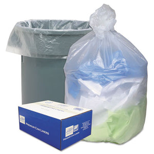 Ultra Plus® Can Liners, 56 gal, 16 microns, 43" x 48", Natural, 20 Bags/Roll, 10 Rolls/Carton