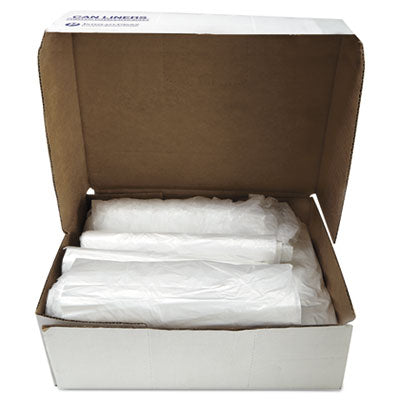 Inteplast Group High-Density Commercial Can Liners, 60 gal, 16 microns, 43" x 48", Natural, 200/Carton