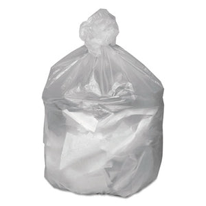 Good 'n Tuff® Waste Can Liners, 45 gal, 10 microns, 40" x 46", Natural, 25 Bags/Roll, 10 Rolls/Carton