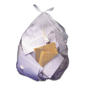 Heritage High-Density Waste Can Liners, 60 gal, 22 microns, 38" x 60", Natural, 25 Bags/Roll, 6 Rolls/Carton