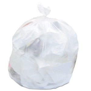 Heritage High-Density Waste Can Liners, 10 gal, 6 microns, 24" x 24", Natural, 50 Bags/Roll, 20 Rolls/Carton
