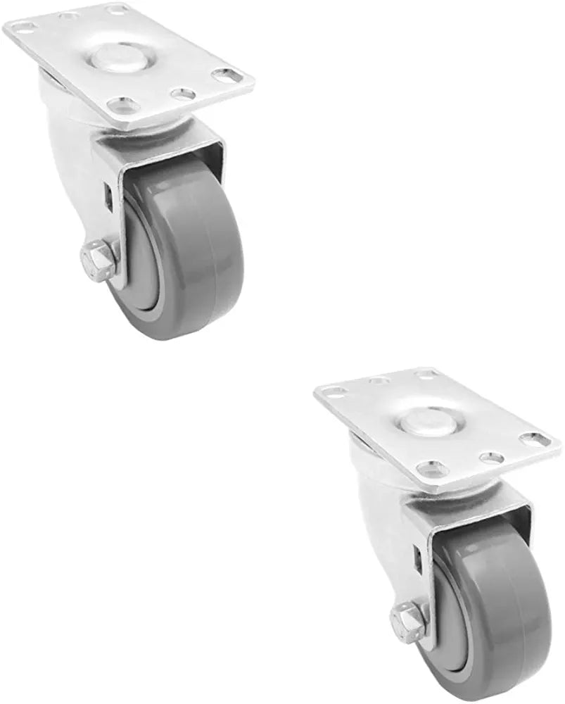 3 inch Polyurethane Caster Centre Bearing Top Plate up to 330Lbs Each Capacity [Pack of 2]