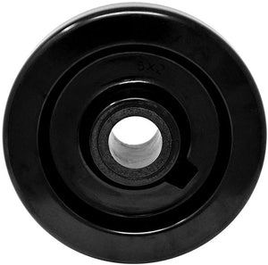 Upgrade Your Mobility with our 6" High Temperature Phenolic Black Wheel Casters - 4 Pack with 5200 lbs Total Capacity and Rolling Bearings