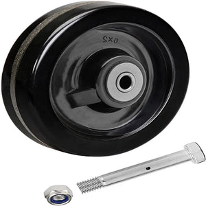 High Capacity 6"x2" Phenolic Wheel for Trolleys, Flatbeds and Trailer Jack - Withstands Extreme Temperatures up to 1200 LB