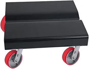 Set of 4 Heavy Duty 5"x2" Polyurethane Casters with 4000lb Load Capacity, Ideal for Furniture, Workbench, Tool Box - 2 Swivel with Brake and 2 Fixed