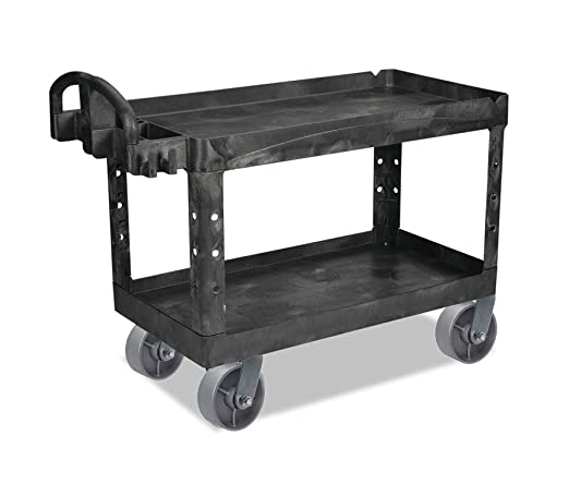 Heavy Duty Plate Casters - 6" 4-Pack with 4800 lbs Total Capacity, Steel Cast Iron Wheels, Extra Wide Top Plate and 4 Swivel Silver Casters