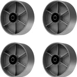 6 Inch 4-Pack Heavy Duty Steel Cast Iron Caster Wheels with Rolling Bearings - 4800 lbs Total Capacity