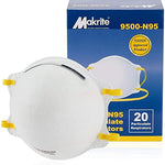 NIOSH Certified Makrite Pre-Formed Cone Particulate Respirator Mask, M/L Size (Case of 240 Masks)
