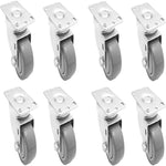 3 inch Polyurethane Caster Centre Bearing Top Plate up to 330Lbs Each Capacity [Pack of 8]