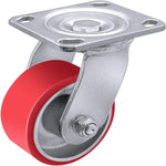 Industrial Heavy Duty 4" x 2" Polyurethane Swivel Caster with 800 LB Load-bearing Capacity - Perfect for Furniture, Workbenches, Tool Boxes (1 Caster