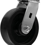 Maximize Mobility and Durability with our 6" Heavy Duty Plate Casters - 4 Pack with 3200 lbs Total Capacity and Extra Wide Top Plate