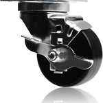 Heavy-Duty Caster Wheels with 360-Degree Movement and 1320 lbs Total Capacity for Industrial Equipment - Pack of 4 with Lifetime Warranty