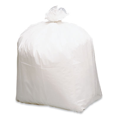 Earthsense® Commercial Linear-Low-Density Recycled Tall Kitchen Bags, 13 gal, 0.85 mil, 24" x 33", White, 15 Bags/Roll, 10 Rolls/Box