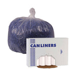 Boardwalk® High-Density Can Liners, 60 gal, 11 microns, 38" x 58", Natural, 25 Bags/Roll, 8 Rolls/Carton