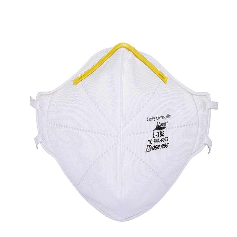 Harley N95 Respirator Face Mask - Model L-188 - NIOSH Approved - Case of 400