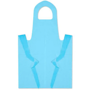 Disposable Blue Poly Apron - Case of 1,000