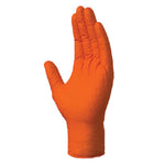 Sunline Orange Nitrile Gloves (8mil) – (Carton of 10 Boxes – 1,000 Gloves)