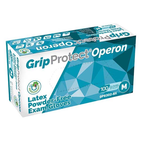 GripProtect® Operon Latex Powder-Free Exam Gloves