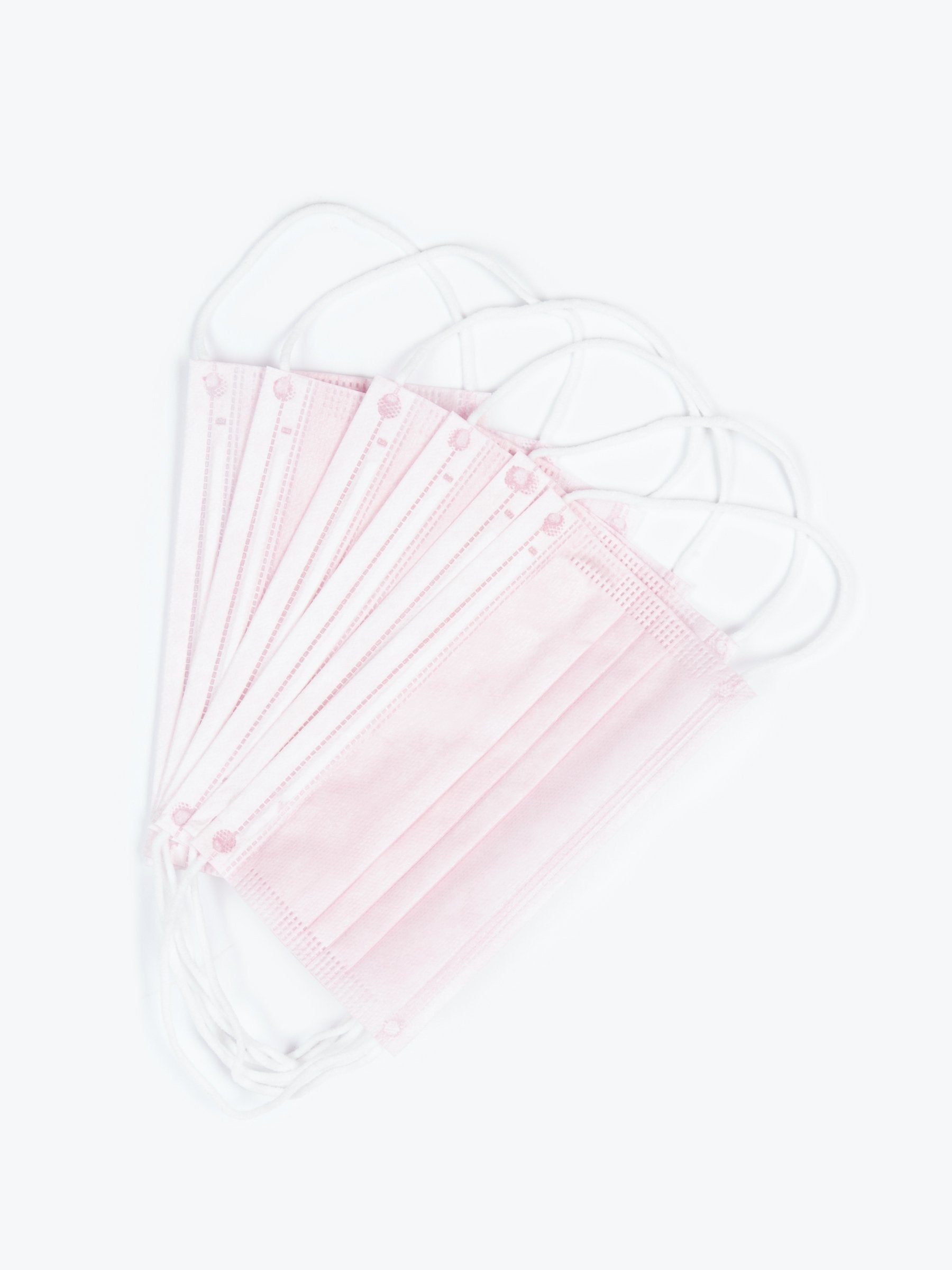 Pink Disposable 3Ply Face Masks (Case of 2,000 Masks)